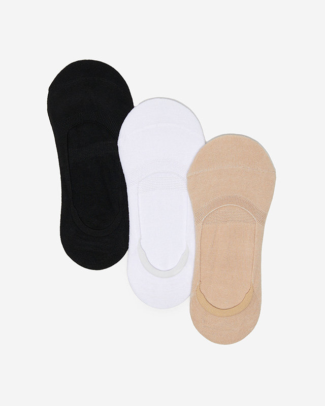3 / balení různobarevných dámských ponožek - Spodní prádlo
