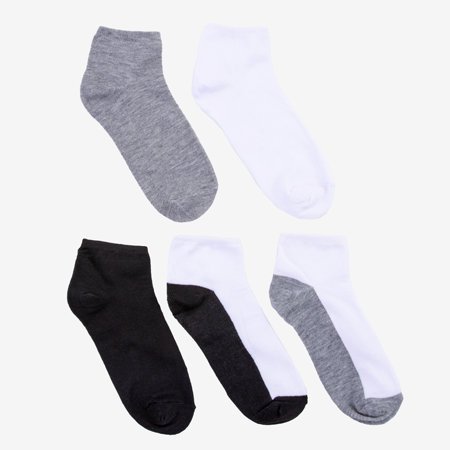 5 barevných dámských ponožek / balení - ponožky
