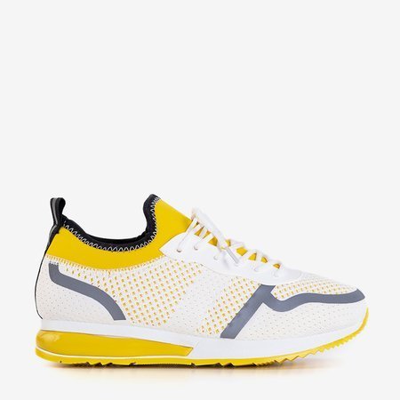 Bílé a žluté dámské sportovní boty Skrotar - obuv