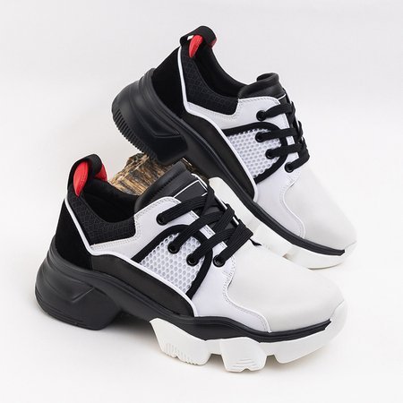 Černá a bílá dámská sportovní obuv Shiori - obuv