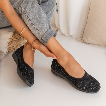 Černé dámské prolamované slip - na Isolda - boty