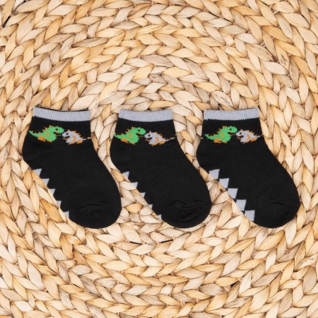Černé dětské ponožky 3 / balení - ponožky