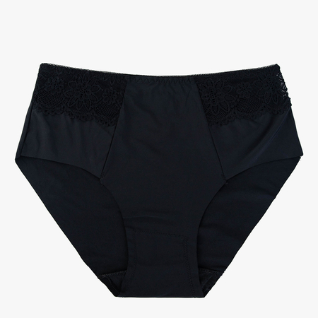 Černé krajkové kalhotky PLUS SIZE pro ženy - Spodní prádlo