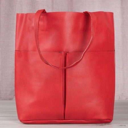 Červená velká dámská taška přes rameno - Kabelky 1