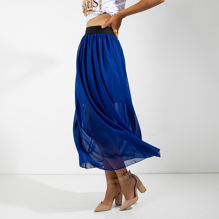 Dámská kobaltová maxi sukně - oblečení