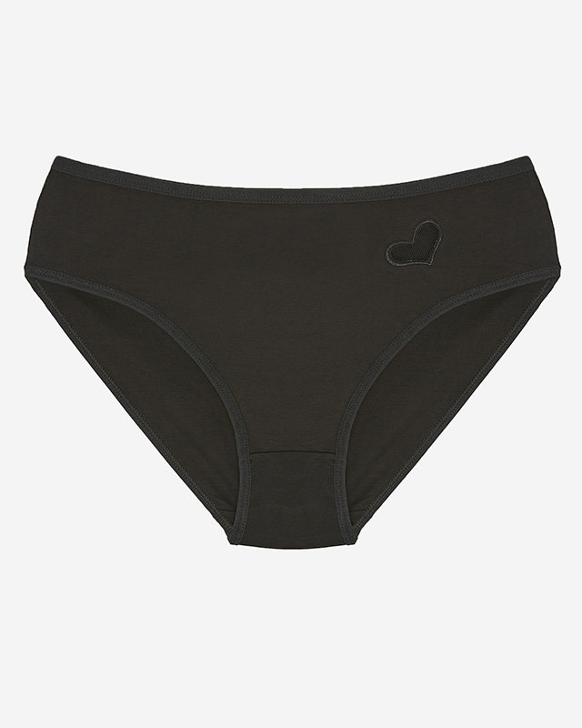Dámské kalhotky v černé barvě PLUS SIZE- Spodní prádlo