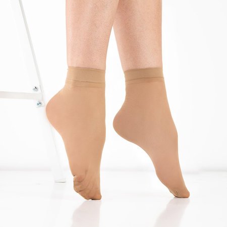 Dámské nahé kotníkové ponožky 10 / balení - ponožky