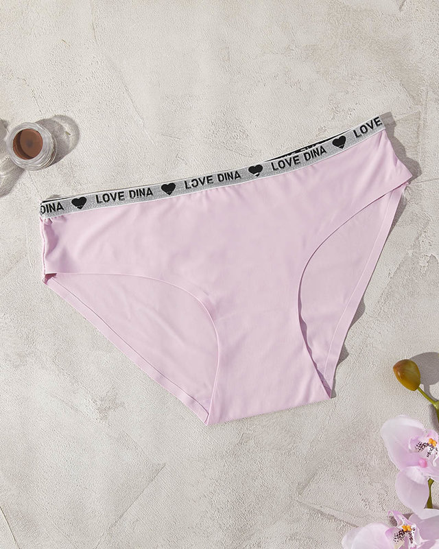 Dámské růžové hladké kalhotky laserem střižené - Spodní prádlo
