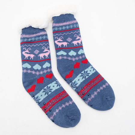 Dámské zimní ponožky se vzory - Spodní prádlo