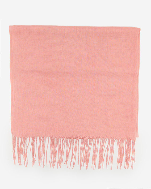 Dámský růžový hladký šátek - Doplňky