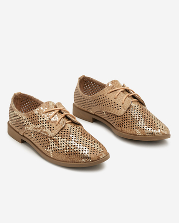 Hnědé dámské prolamované boty Kotniso - Obuv