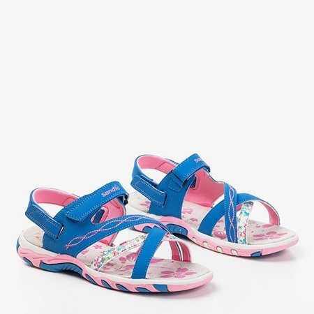 Modré dívčí sandály Esteban - Obuv