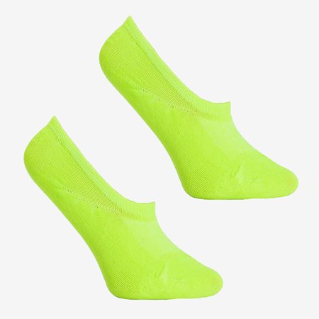 Neonově zelené dámské ponožky - ponožky