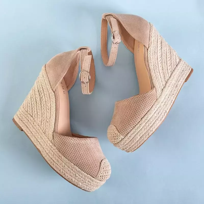 OUTLET Béžové dámské sandály Meylasi-Footwear