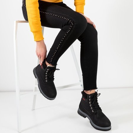 OUTLET Černé dámské izolované boty Triniti - obuv