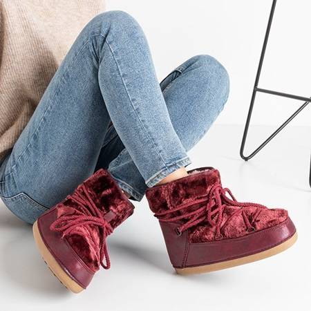 OUTLET Maroon dámské sněhové boty Fina - obuv