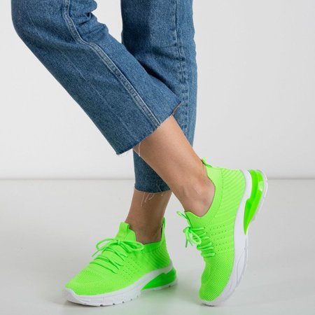 OUTLET Neonově zelená dámská sportovní obuv Brighton - Obuv