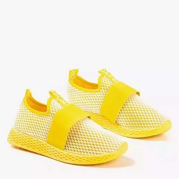 OUTLET Žluté dámské sportovní slipové boty - na Andalii - Obuv