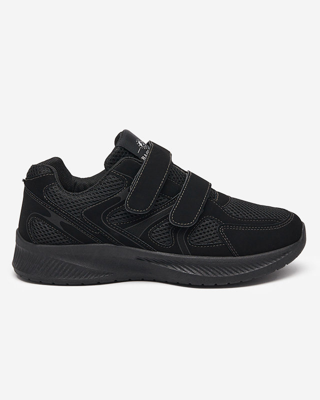 Pánské černé sportovní boty na suchý zip Uqan- Footwear