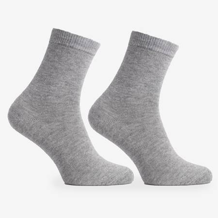 Pánské šedé kotníkové ponožky 3 / balení - ponožky