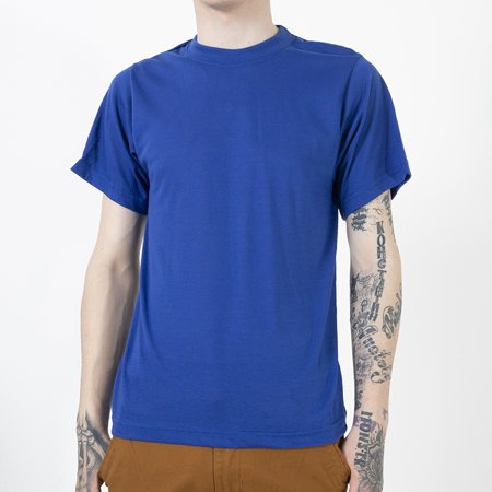 Pánské tričko z kobaltové bavlny - Oblečení
