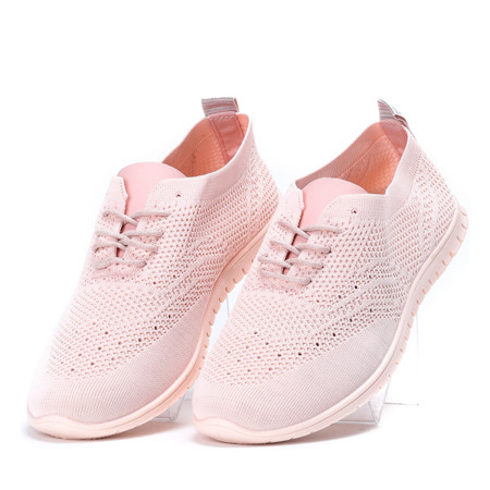 Różowe, sportowe buty z ażurowym wykończeniem Atleticca - Obuwie