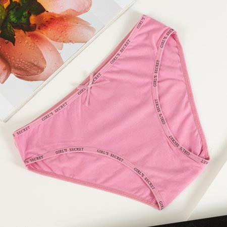 Růžové dámské bavlněné kalhotky - Spodní prádlo