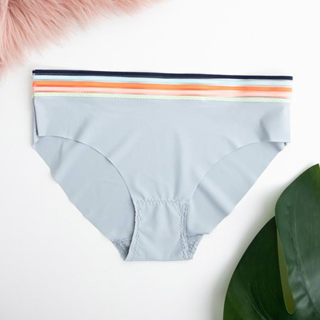 Šedé dámské kalhotky - Spodní prádlo