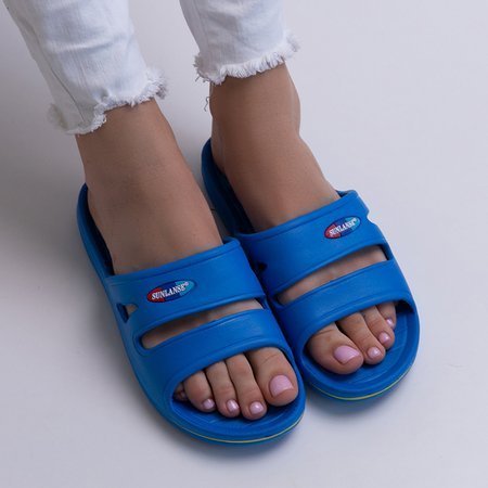 Tmavě modré dámské gumové pantofle Filori - obuv