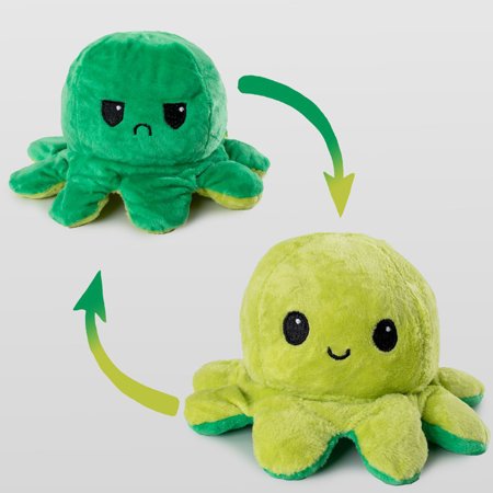 Zelená plyšová chobotnice