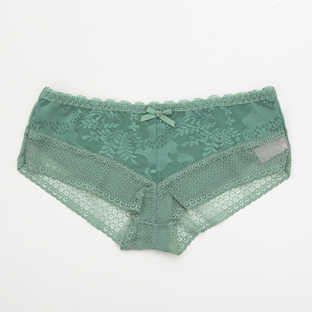 Zelené krajkové kalhotky pro ženy - Spodní prádlo