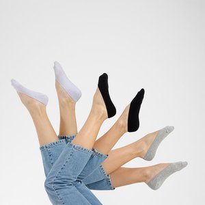 3 barevné dámské ponožky / balení - ponožky