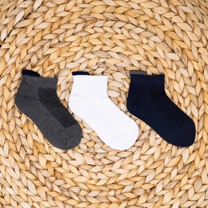 3 barevné dětské ponožky / balení - ponožky