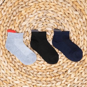 3 barevné dětské ponožky / balení - ponožky