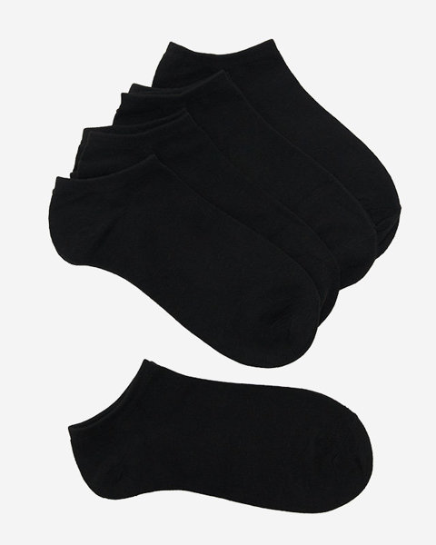 5 balení Černé dámské ponožky - spodní prádlo