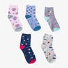 5 barevných dětských ponožek / balení - ponožky