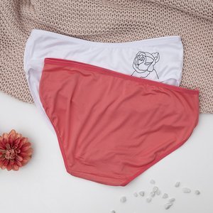 Barevné dámské slipy 2 / balení - spodní prádlo
