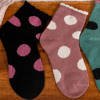 Barevné dětské ponožky v puntíky 5 / balení - ponožky