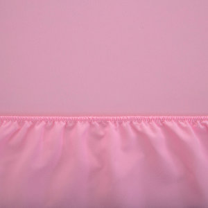Bavlněná růžová plachta s gumičkou 160x200 - Listy