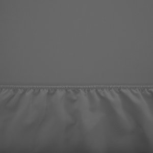 Bavlněná šedá plachta s gumičkou 180x200 - Listy
