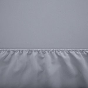 Bavlněná stříbrná a šedá plachta s gumičkou 140x200 - Listy