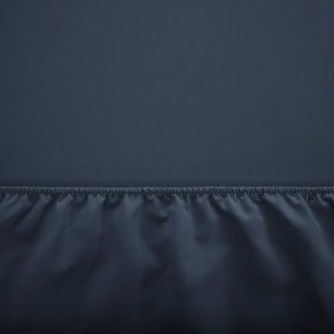 Bavlněná tmavě modrá plachta s gumičkou 140x200 - Listy