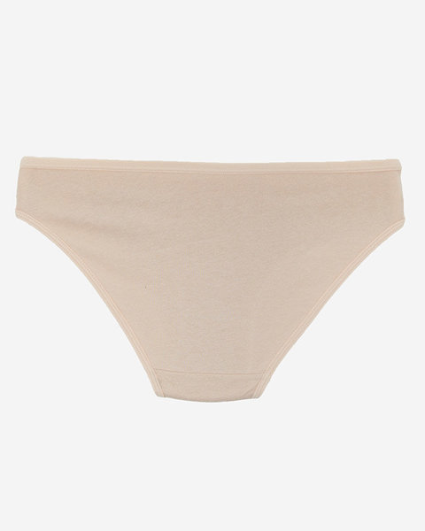 Béžové bavlněné dámské kalhotky kalhotky - Spodní prádlo