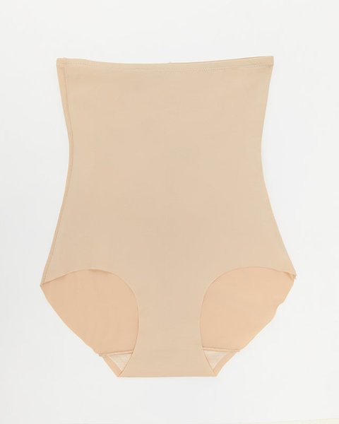 Béžové dámské modelovací slipy PLUS SIZE - Spodní prádlo
