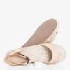 Béžové dámské sandály Primavera vyrobené z ekokože - Obuv
