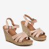 Béžové dámské sandály na klíně Sirima - Obuv 1