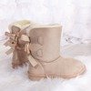 Béžové sněhové boty s luky Kylie - Obuv