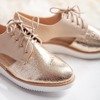 Béžovo-zlaté boty s výřezy Muse - Footwear 1
