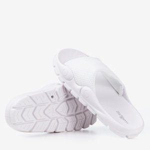 Biawe pantofle s mřížkou Sensie - Footwear 1
