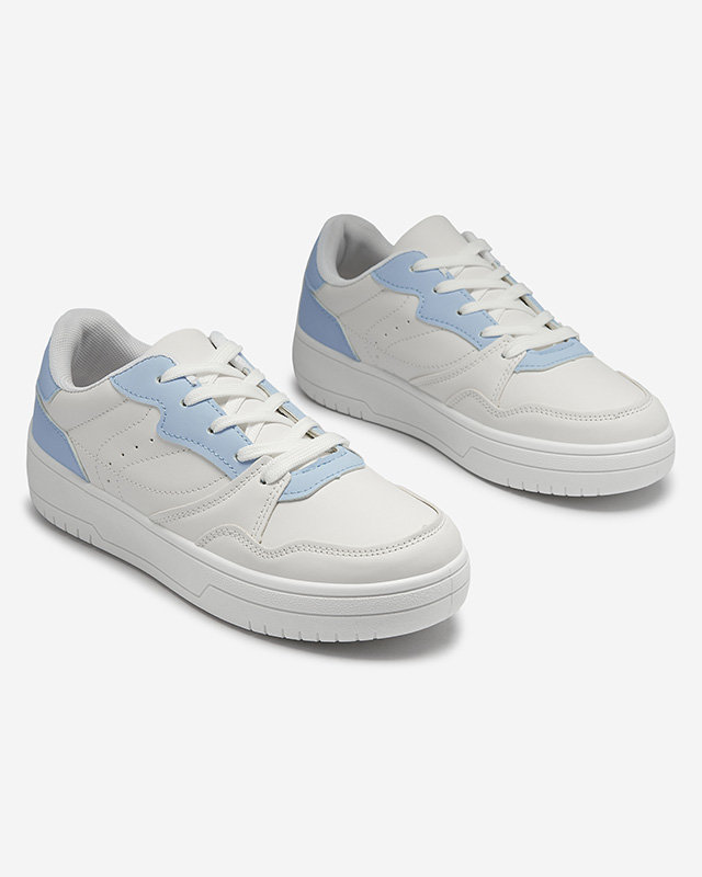 Bílá dámská sportovní obuv s modrou vložkou Tercua- Obuv